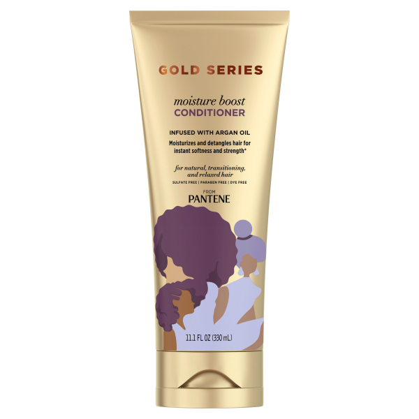 slide 8 of 13, Pantene Pro-V Gold Series Moisture Boost Conditioner Infused with Argan Oil, 11.1 fl oz