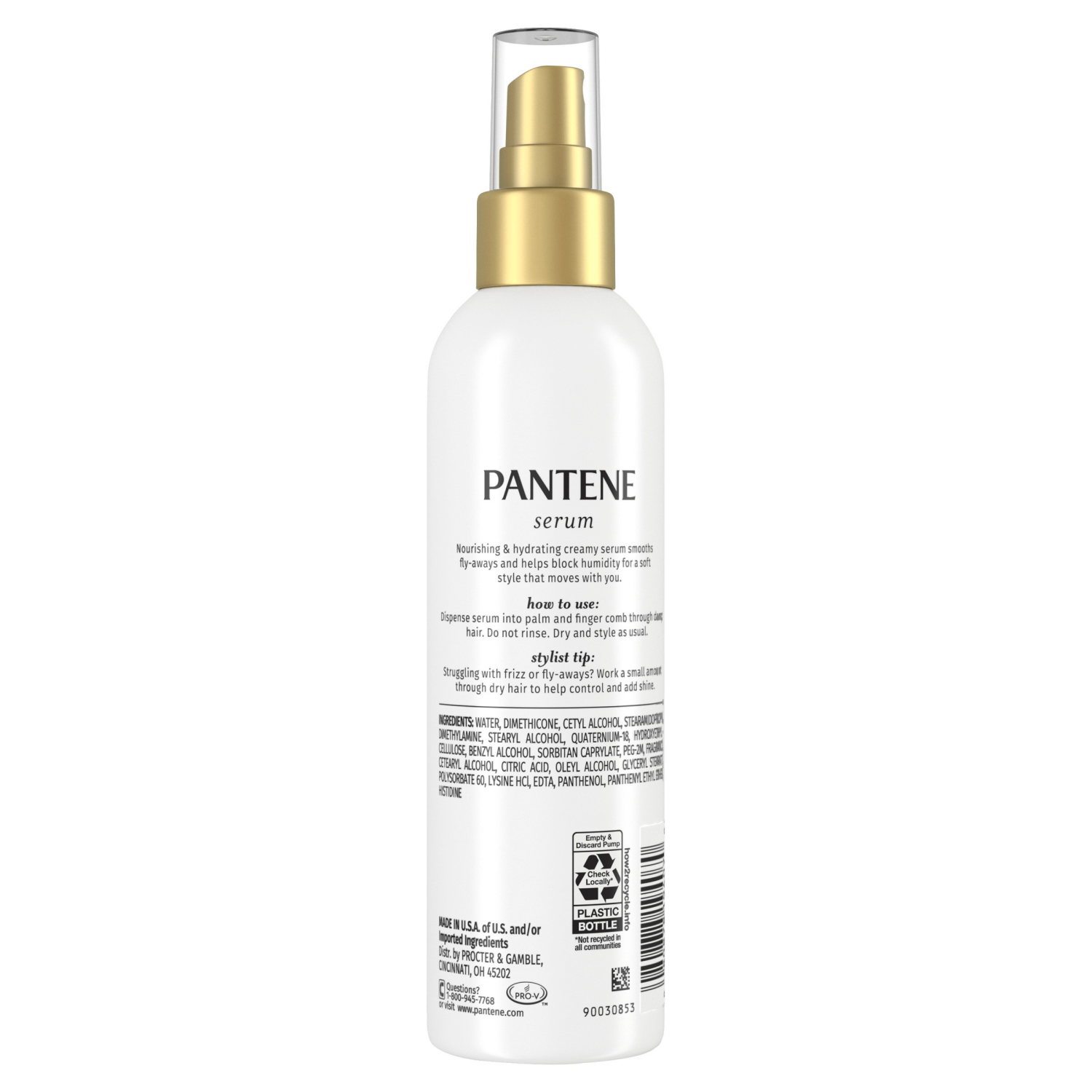 slide 3 of 8, PANTENE Pro-V Smooth Hydrating Anti-Frizz Serum, 5.7 oz, 5.7 fl oz
