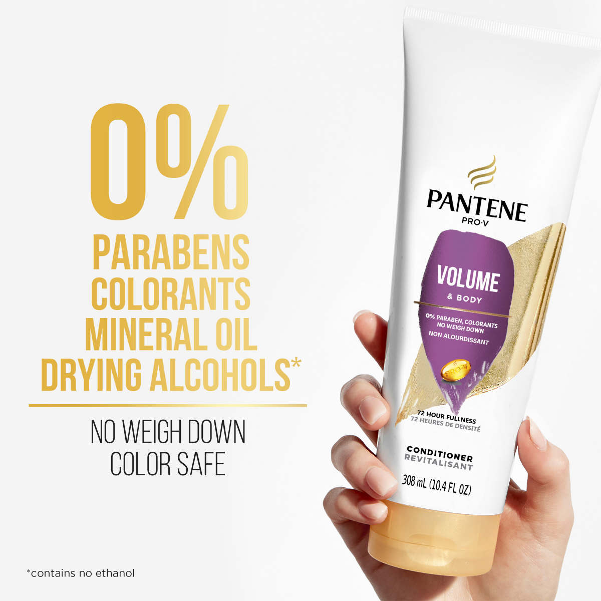 slide 21 of 29, PANTENE PRO-V Volume & Body Shampoo + Conditioner, 12oz Shampoo, 10.4oz Conditioner, 1 ct