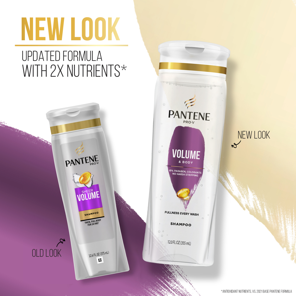 slide 9 of 29, PANTENE PRO-V Volume & Body Shampoo + Conditioner, 12oz Shampoo, 10.4oz Conditioner, 1 ct