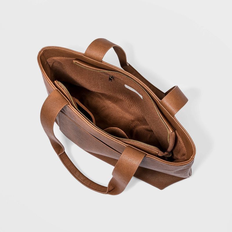 slide 3 of 3, Large Tote Handbag - Universal Thread™ Cognac, 1 ct