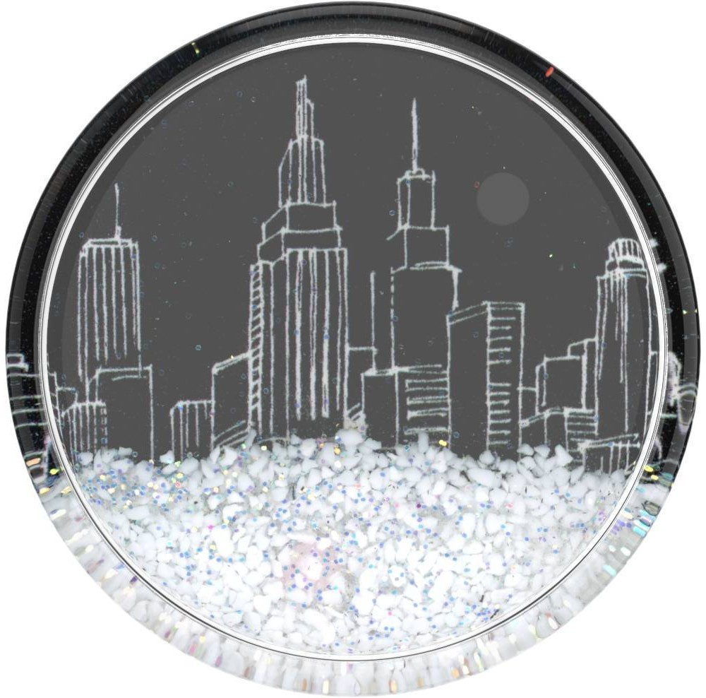 slide 2 of 5, PopSockets Cell Phone Grip & Stand - Tidepool Snowglobe Cityscape, 1 ct