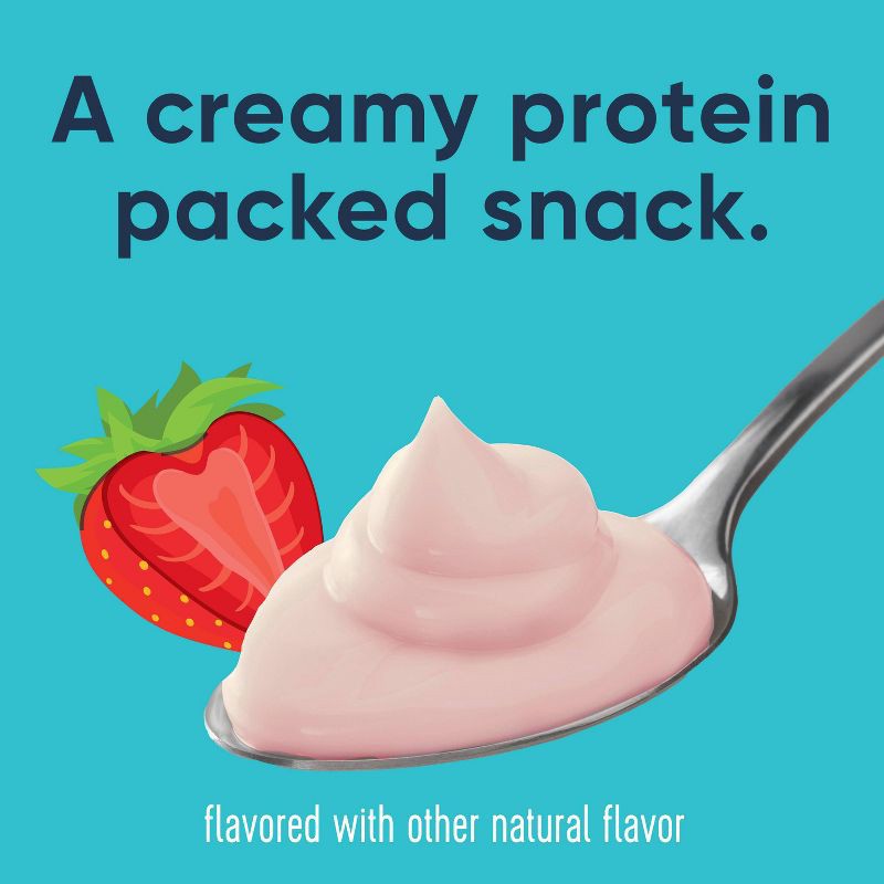 slide 3 of 8, :ratio PROTEIN Strawberry Greek Yogurt Cultured Dairy Snack Cup - 25g Protein 5.3oz, 25 gram, 5.3 oz