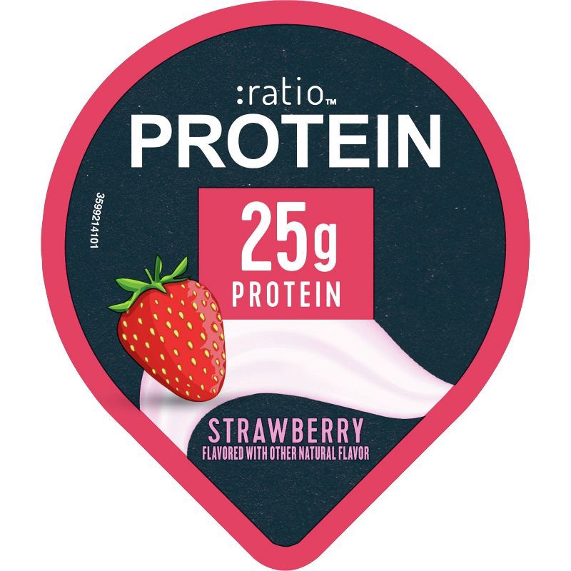 slide 8 of 13, :ratio PROTEIN Strawberry Yogurt Cultured Dairy Snack Cup - 5.3oz, 5.3 oz