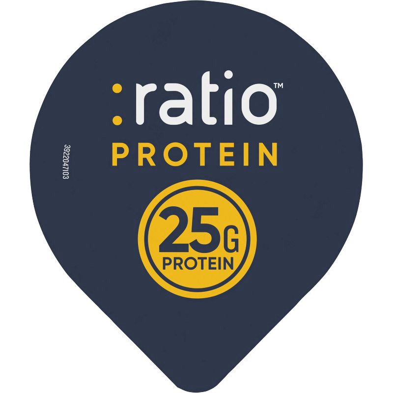slide 7 of 8, :ratio PROTEIN Vanilla Greek Yogurt Cultured Dairy Snack Cup - 25g Protein 5.3oz, 25 gram, 5.3 oz