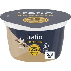 :ratio PROTEIN Vanilla Greek Yogurt Cultured Dairy Snack Cup - 25g Protein 5.3oz