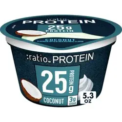 :ratio PROTEIN Coconut Greek Yogurt Cultured Dairy Snack Cup- 5.3oz