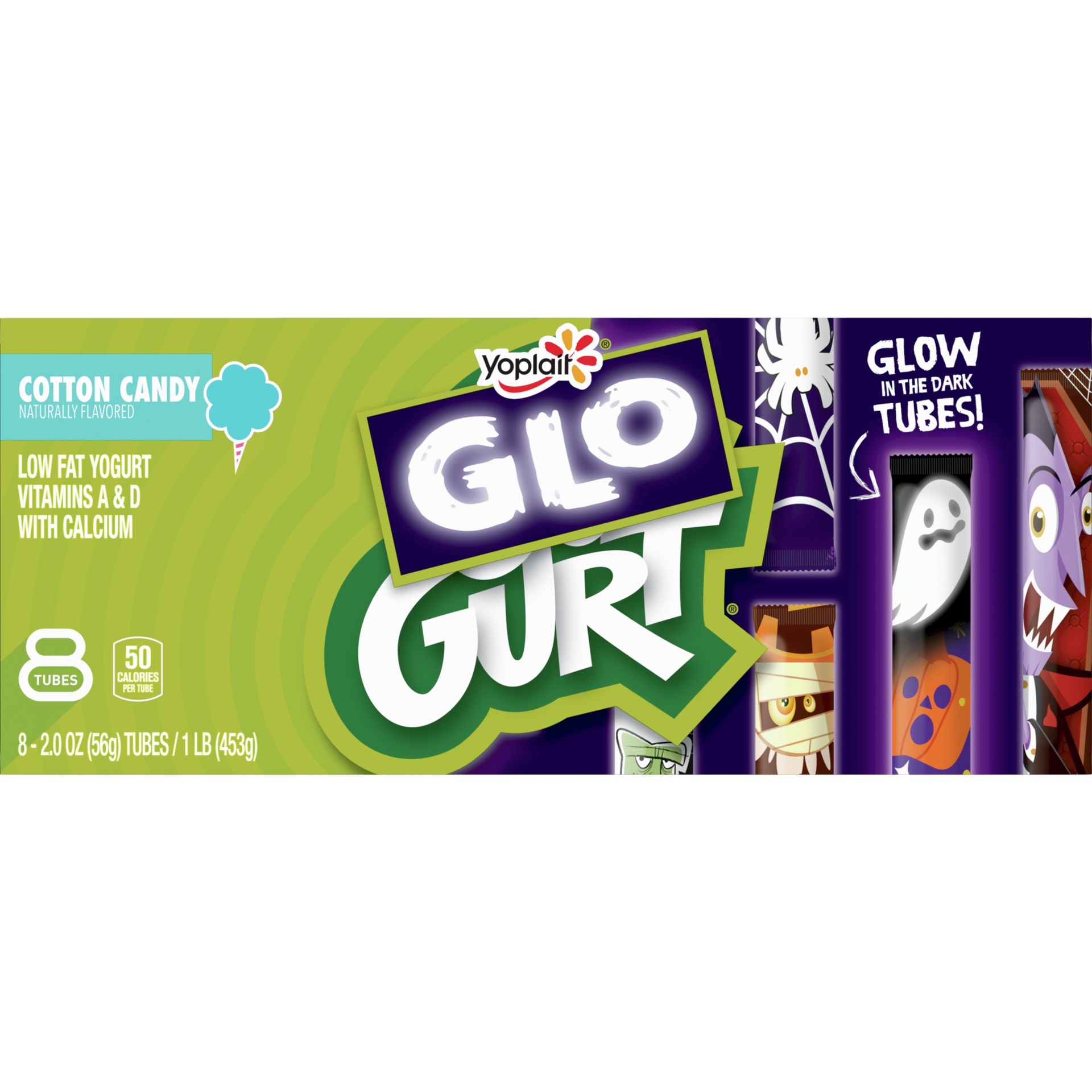 slide 1 of 9, Go-GURT Cotton Candy Kids' Yogurt - 16oz/8ct, 8 ct; 16 oz