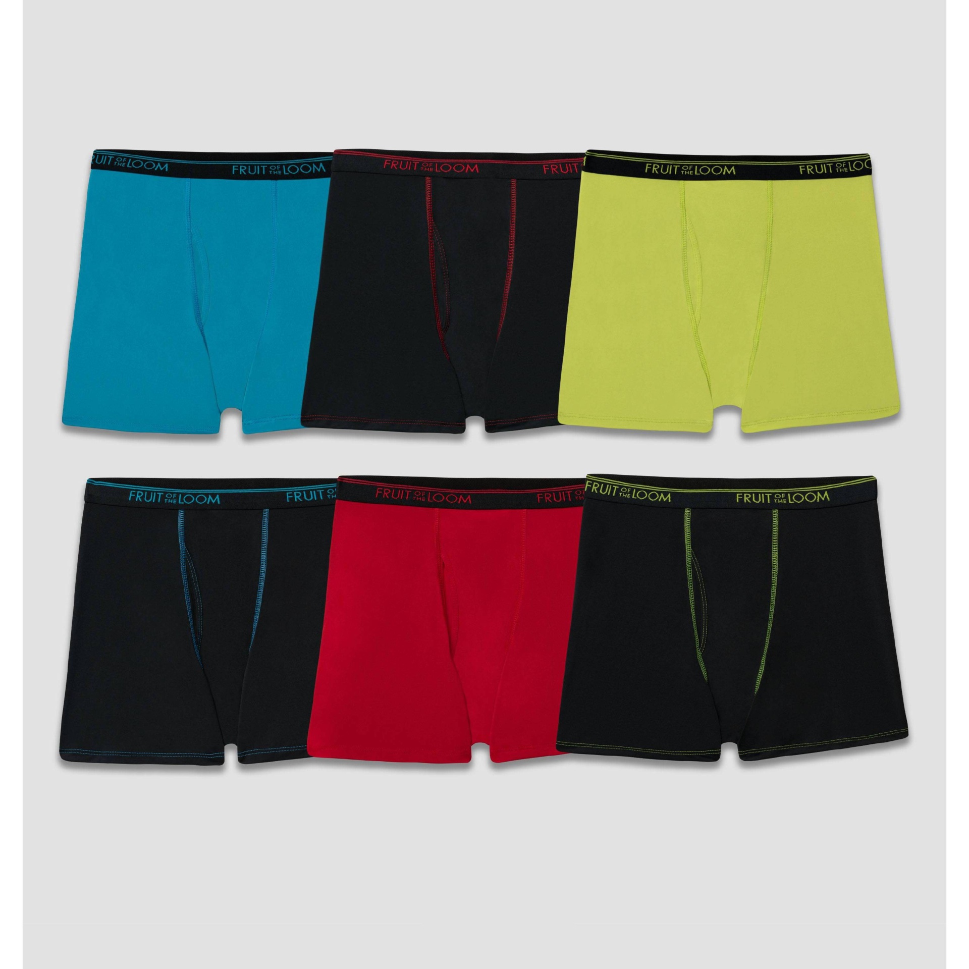 Fruit of the Loom Boys' 6pk Micro Stretch Boxer Briefs - Colors Vary XL 6  ct