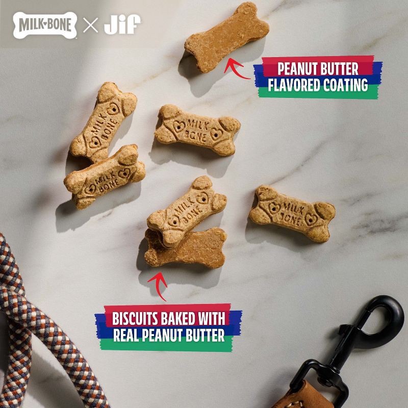 slide 4 of 6, Milk-Bone Dipped Peanut Butter Crunchy Dog Treats - 12oz, 12 oz