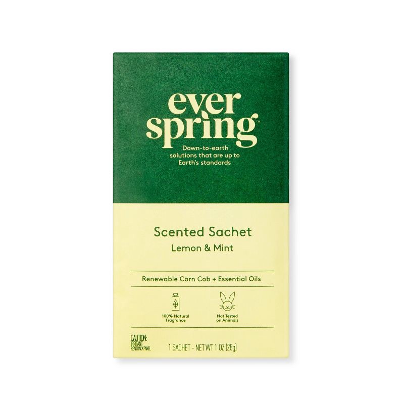 slide 1 of 3, Air Freshener Sachet - Lemon & Mint - Everspring™, 1 ct