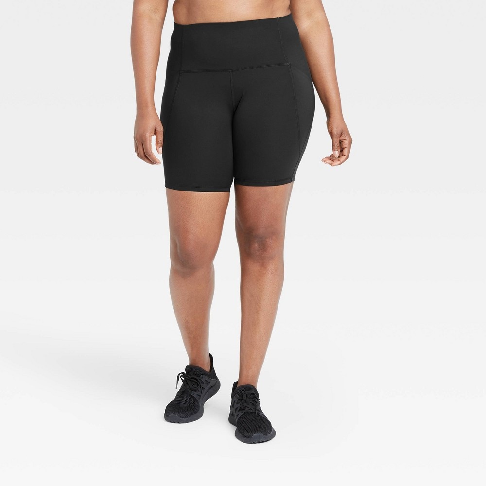 Women's Sculpted Linear High-Rise Bike Shorts 7