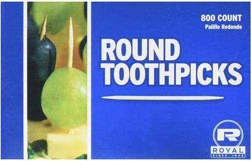 slide 1 of 1, Royal Round Toothpicks 800Ct, 800 ct