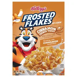 Kellogg''s Frosted Flakes Breakfast Cereal, Kids Cereal, Family Breakfast, Cinnamon French Toast, 11.6oz Box (1 Box)