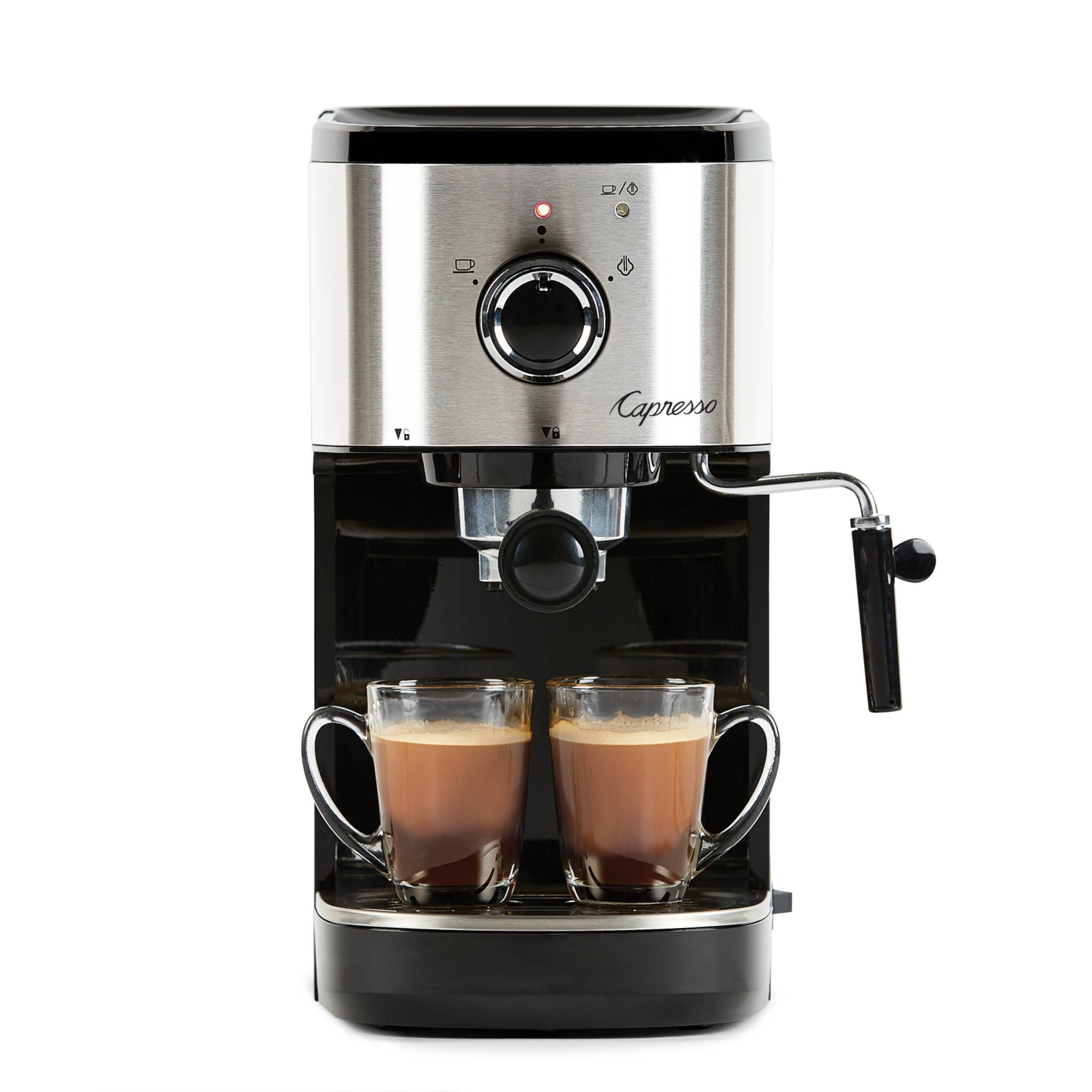 slide 1 of 7, Capresso Compact Espresso/Cappuccino Machine EC Select - Black/Stainless 120.05, 1 ct