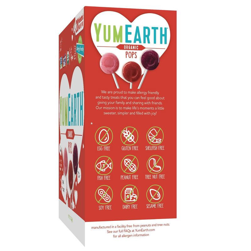 slide 3 of 7, YumEarth Valentine's Organic Pops - 6.11oz/28ct, 6.11 oz, 28 ct