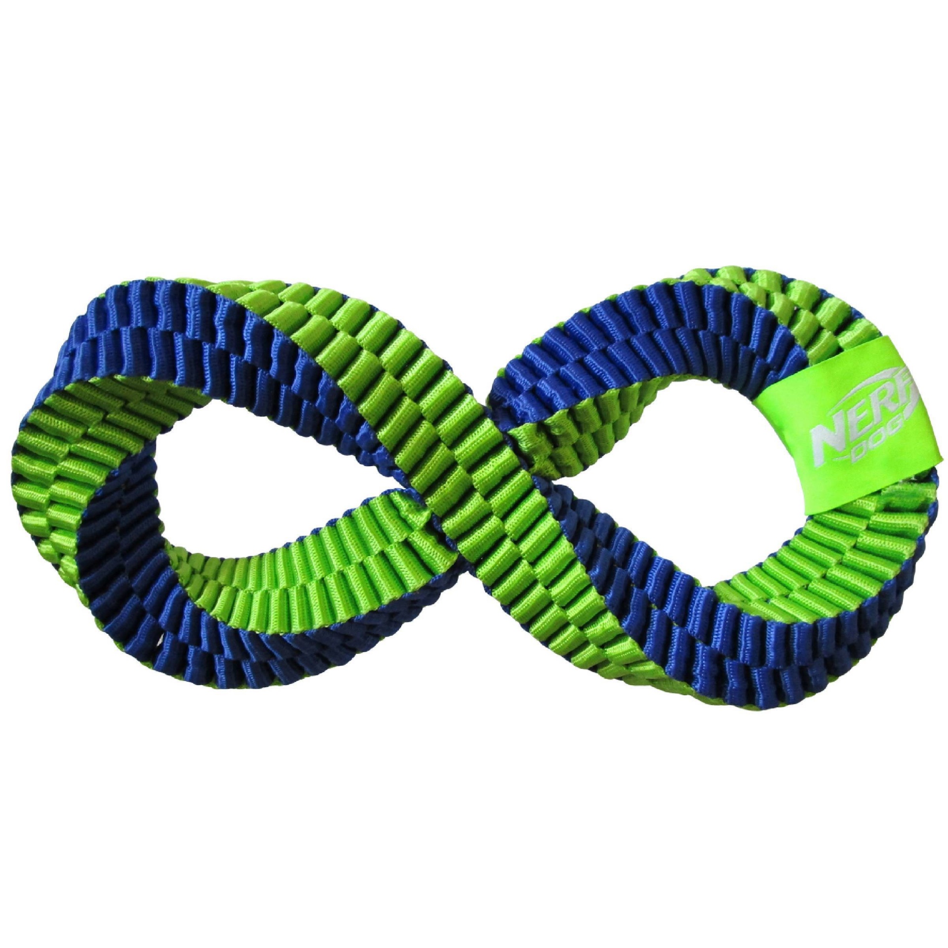 slide 1 of 3, NERF Nylon Braided Twisted Infinity Tug Dog Toy, 1 ct