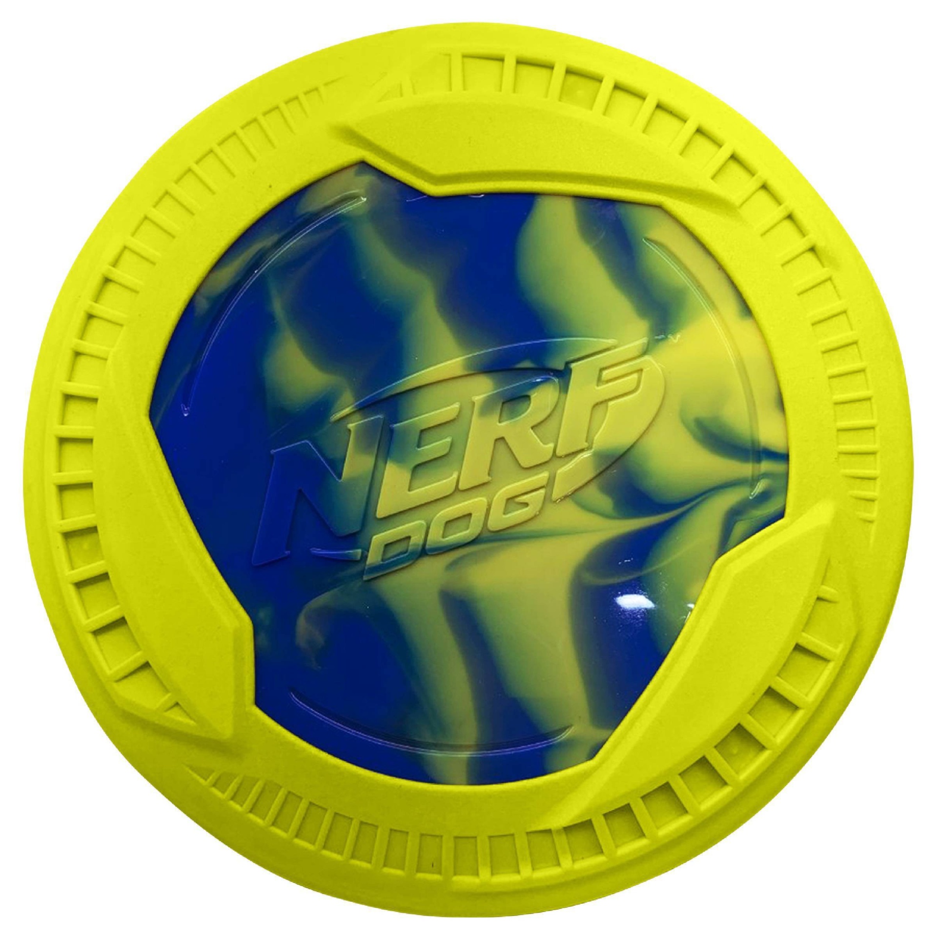 slide 1 of 3, NERF Foam Swirl Megaton Disc Dog Toy, 1 ct