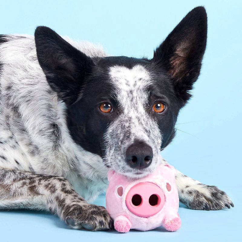 slide 6 of 9, BARK Super Chewer Pig Dog Toy - Hambone, 1 ct