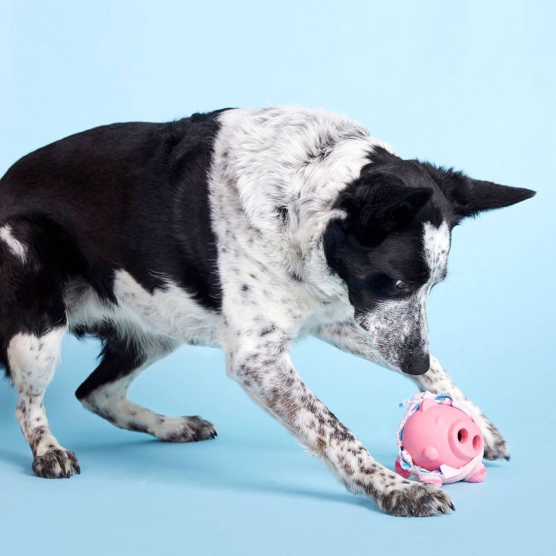 slide 7 of 9, BARK Super Chewer Pig Dog Toy - Hambone, 1 ct