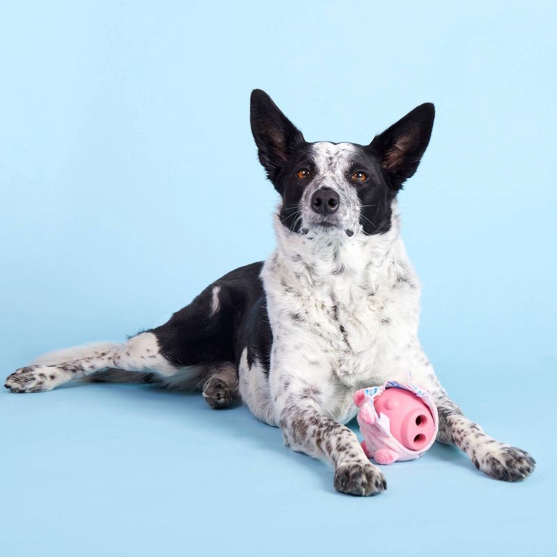 slide 5 of 9, BARK Super Chewer Pig Dog Toy - Hambone, 1 ct