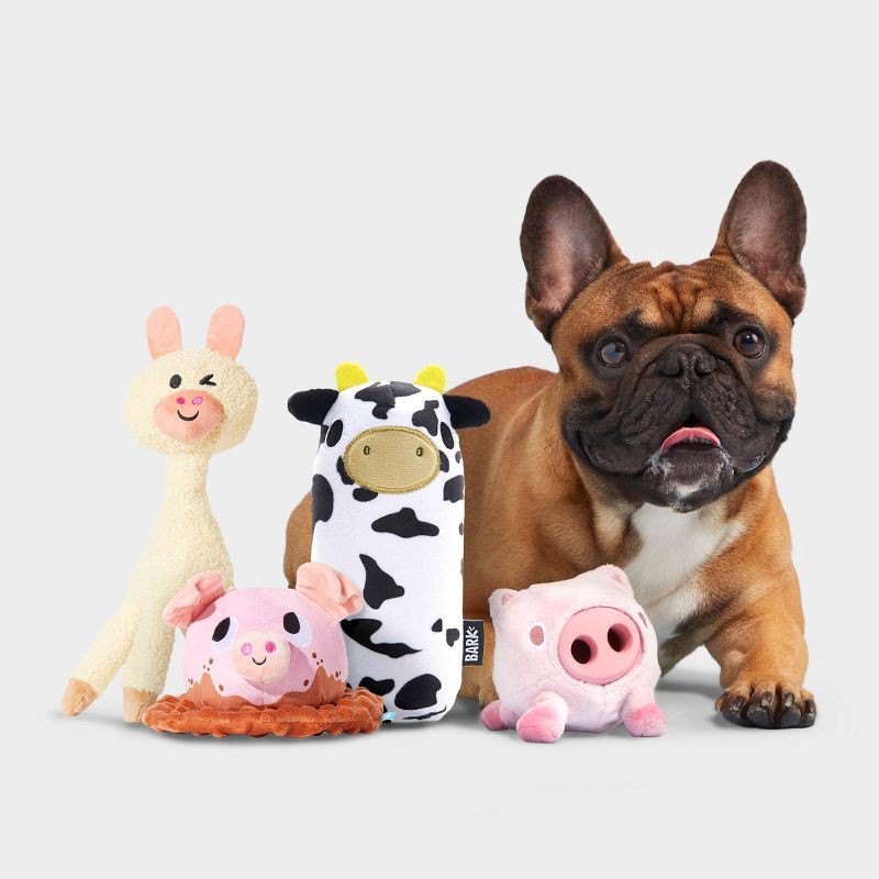 slide 8 of 8, BARK Super Chewer Cow Dog Toy - Mad Cow, 1 ct