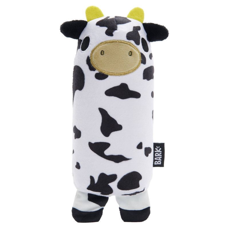 slide 1 of 8, BARK Super Chewer Cow Dog Toy - Mad Cow, 1 ct