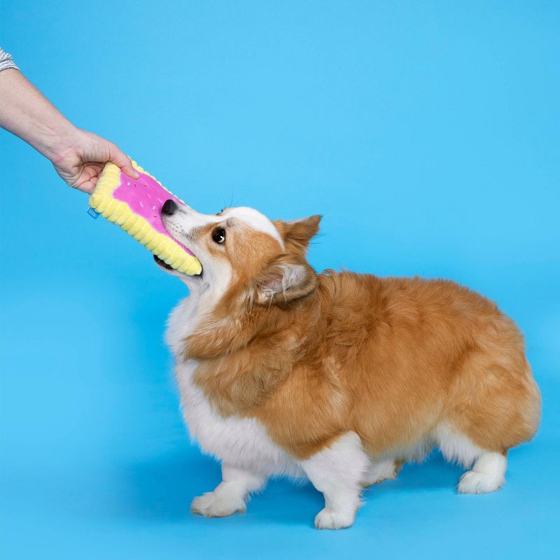 slide 2 of 4, BARK Toaster Pastry Dog Toy - Pup Tart, 1 ct