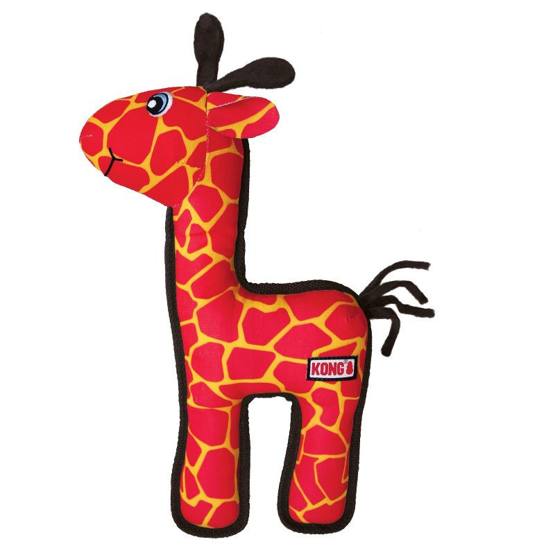slide 1 of 1, KONG Ripstop Giraffe Dog Toy - Red, 1 ct