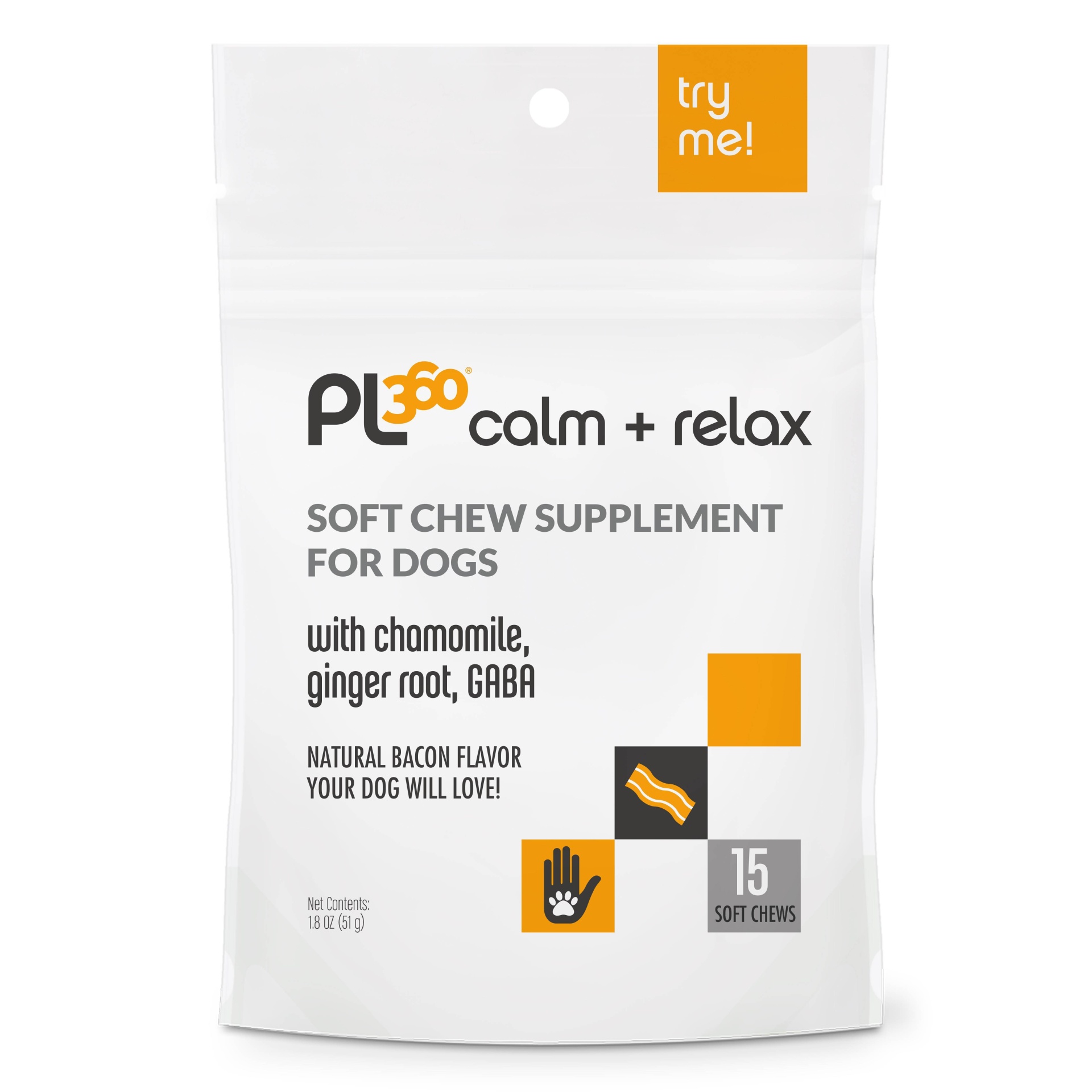 slide 1 of 3, PL360 Calming Dog Soft Chew Supplement, 15 ct