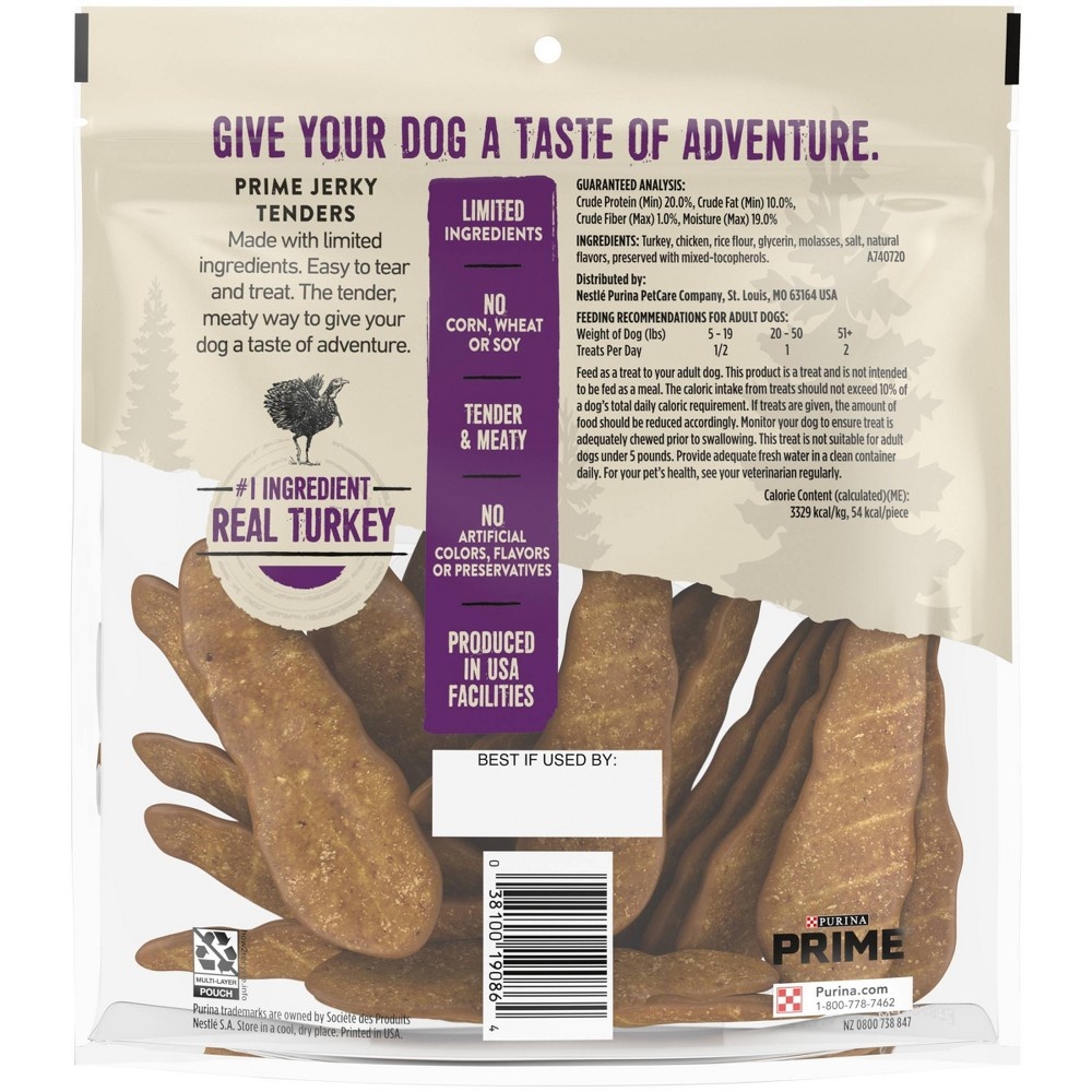 slide 3 of 7, Prime Bones Jerky with Real Turkey Dog Treats - 15oz, 15 oz