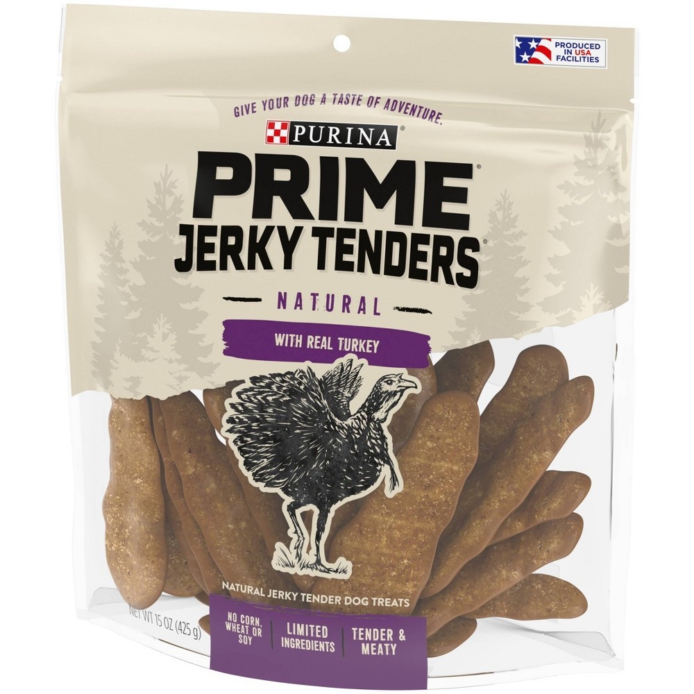 slide 6 of 7, Prime Bones Jerky with Real Turkey Dog Treats - 15oz, 15 oz