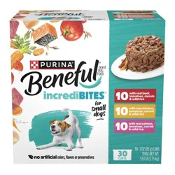 Beneful Incredibites with Rice Chicken Salmon and Beef Wet Dog Food - 30ct
