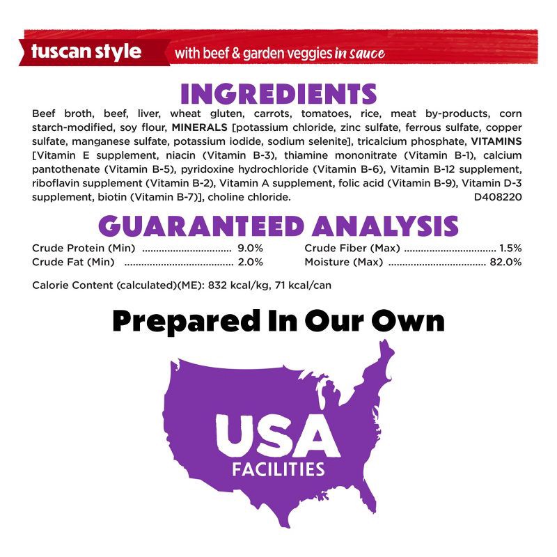 slide 9 of 14, Purina Beneful Medleys Romana, Mediterranean & Tuscan Style with Chicken, Lamb and Beef Flavors Wet Dog Food - 3oz/30ct Variety Pack, 3 oz, 30 ct