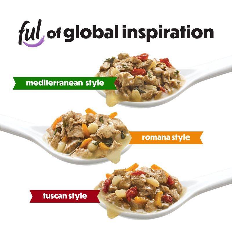 slide 10 of 14, Purina Beneful Medleys Romana, Mediterranean & Tuscan Style with Chicken, Lamb and Beef Flavors Wet Dog Food - 3oz/30ct Variety Pack, 3 oz, 30 ct