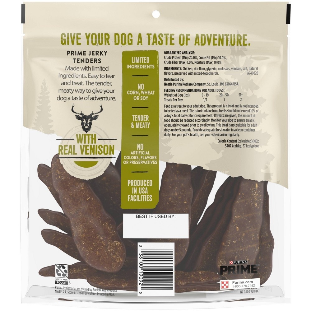 slide 3 of 7, Prime Bones Jerky with Real Venison Dog Treats - 15oz, 15 oz