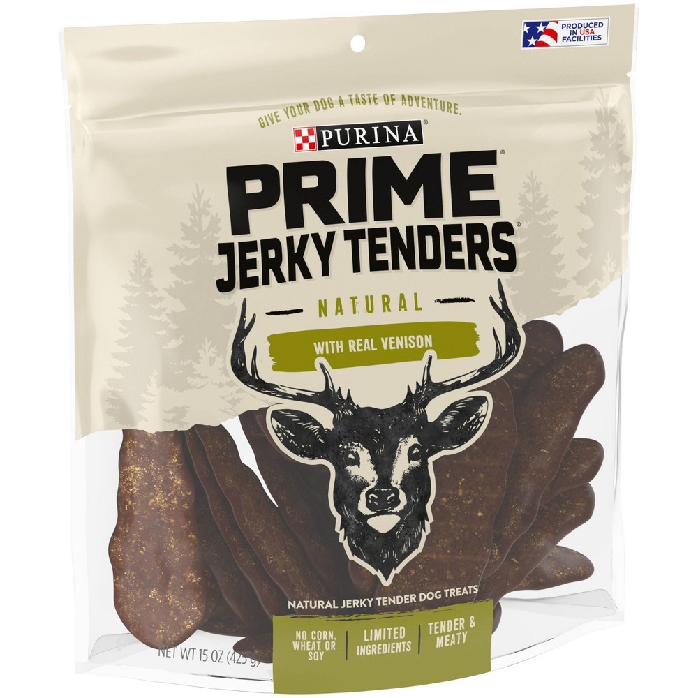 slide 4 of 7, Prime Bones Jerky with Real Venison Dog Treats - 15oz, 15 oz