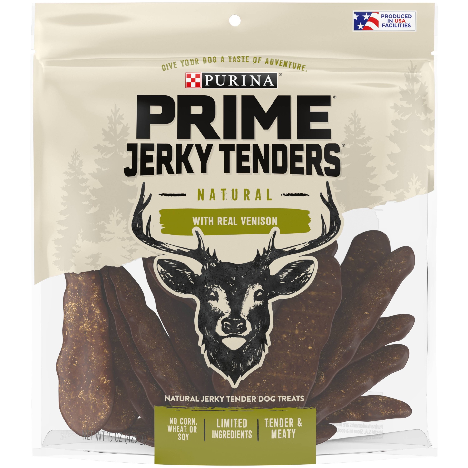 slide 1 of 7, Prime Bones Jerky with Real Venison Dog Treats - 15oz, 15 oz