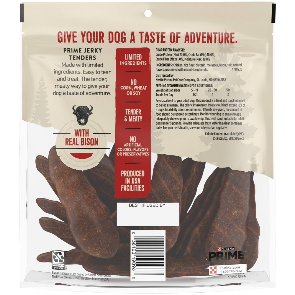 slide 2 of 7, Prime Bones Jerky with Real Bison Dog Treats - 15oz, 15 oz