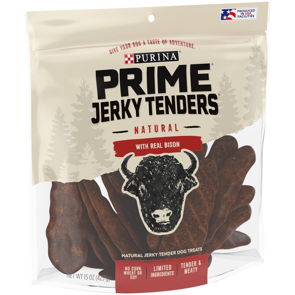 slide 3 of 7, Prime Bones Jerky with Real Bison Dog Treats - 15oz, 15 oz