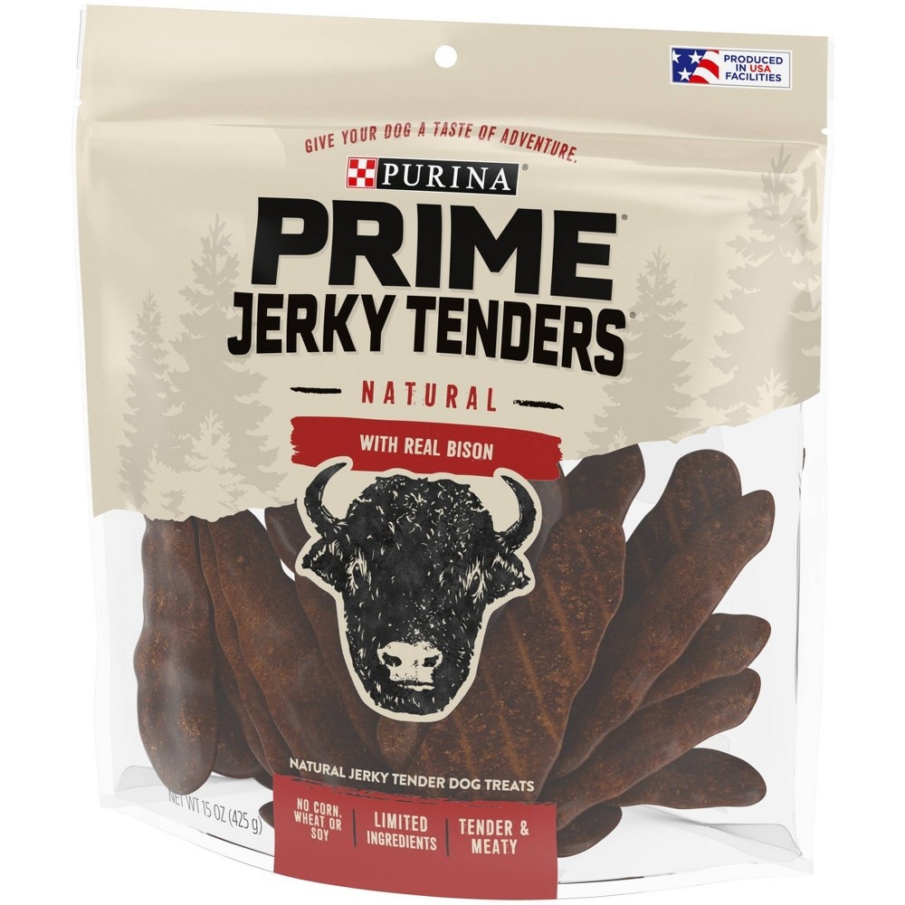 slide 5 of 7, Prime Bones Jerky with Real Bison Dog Treats - 15oz, 15 oz