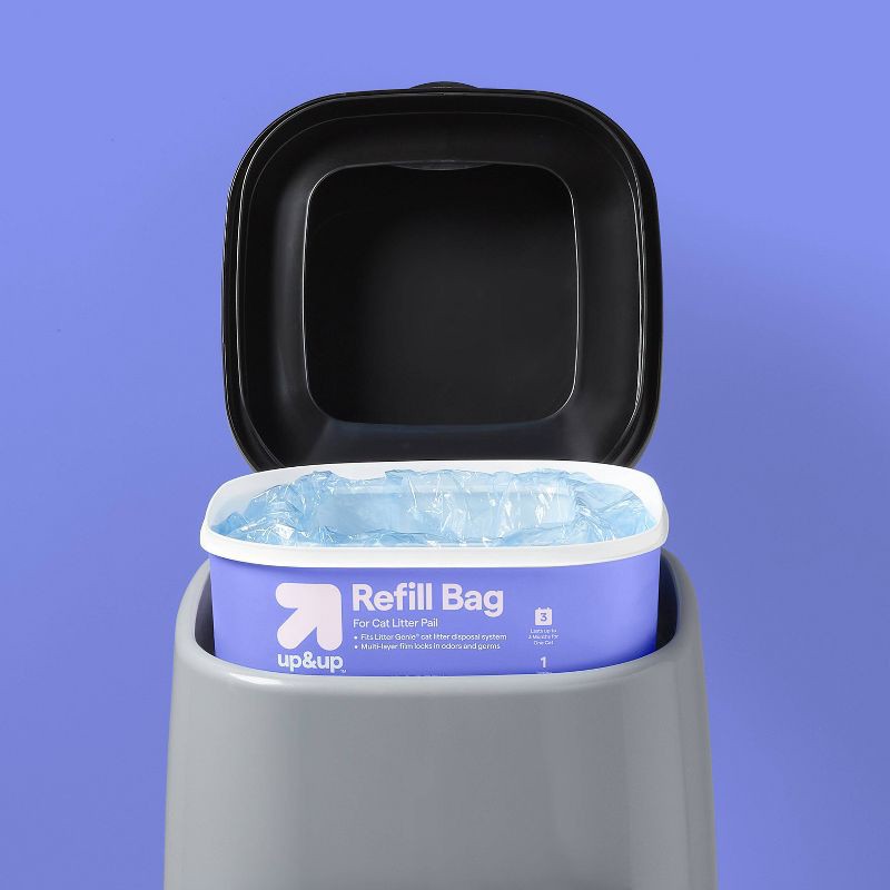 slide 2 of 3, Litter Pail Refills Cat Waste - 2pk - up&up™, 2 ct