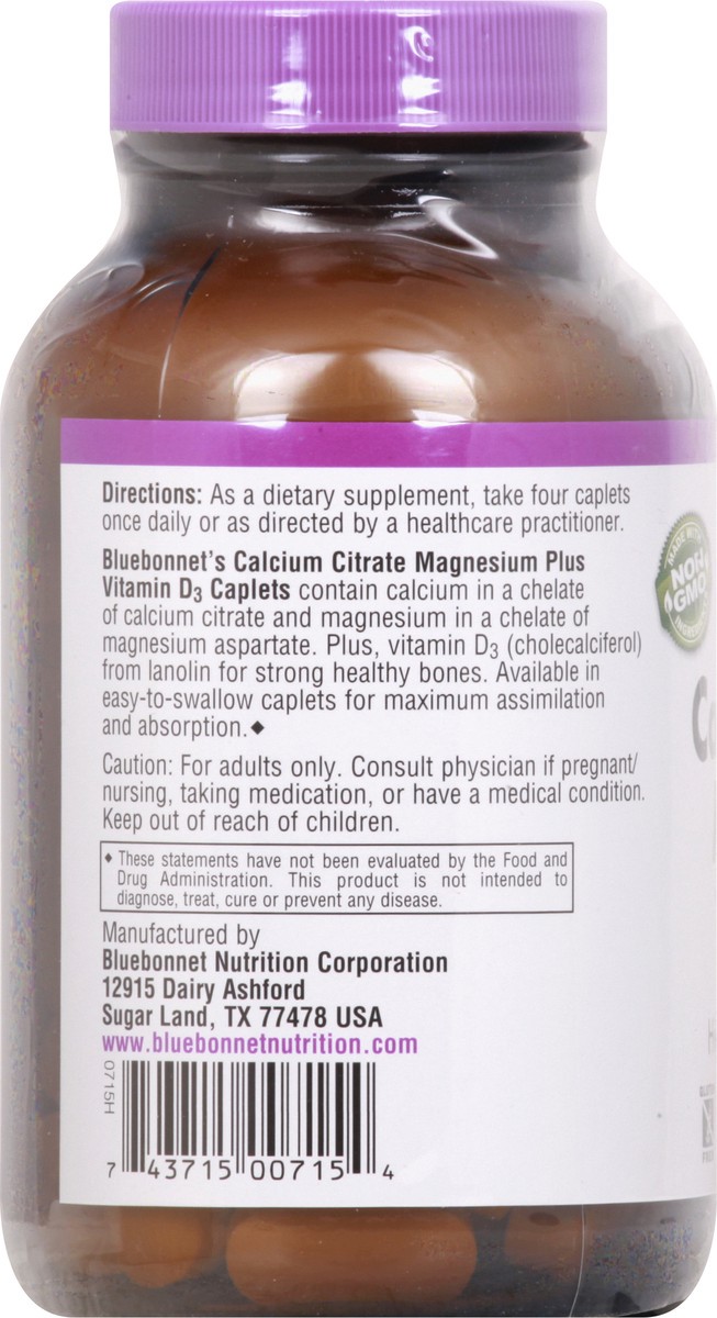 slide 8 of 12, Bluebonnet Nutrition Caplets Calcium Citrate Magnesium Vitamin D3 90 ea, 90 ct