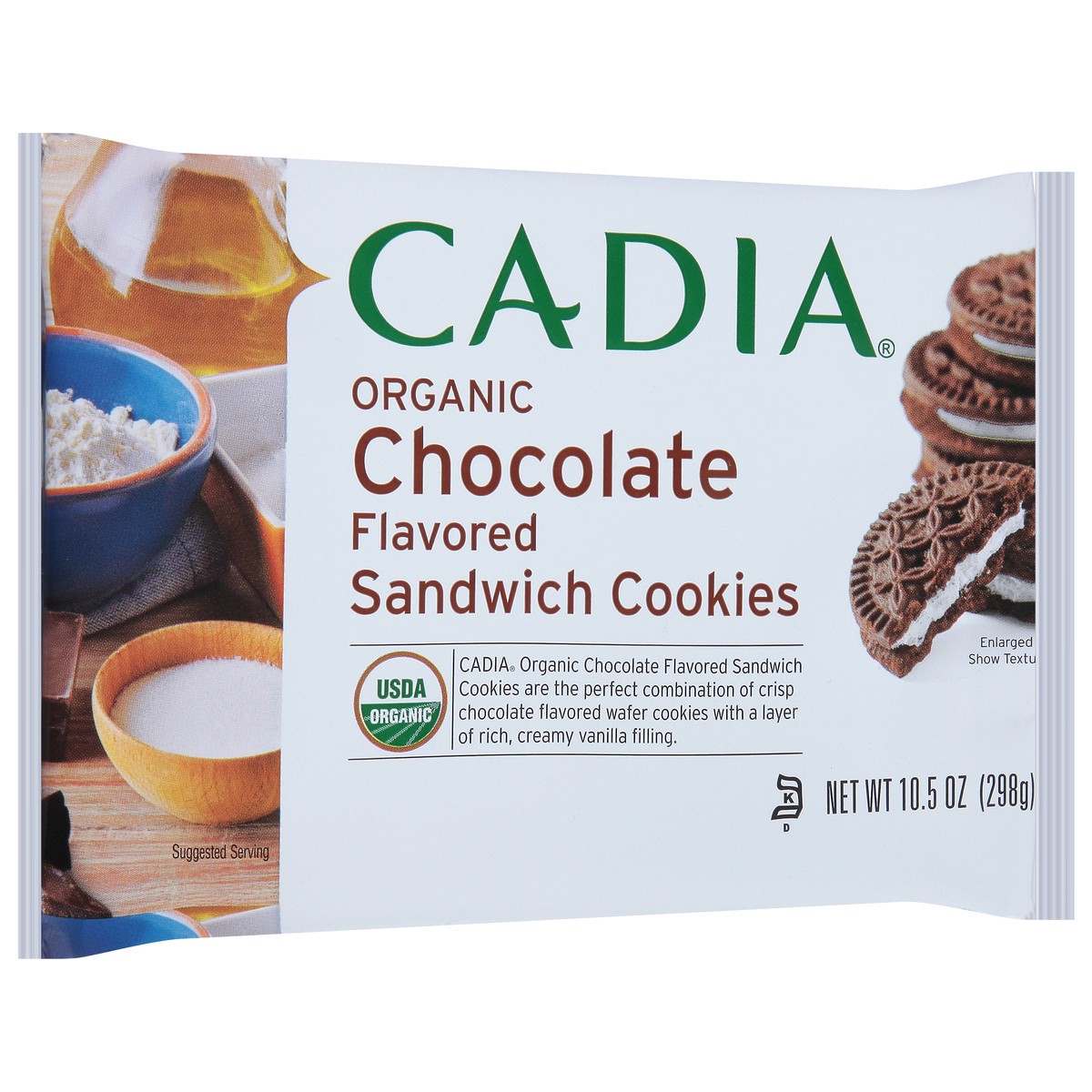 slide 5 of 13, Cadia Organic Chocolate Flavored Sandwich Cookies 10.5 oz, 10.5 oz