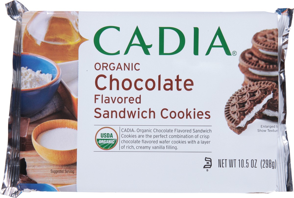 slide 9 of 13, Cadia Organic Chocolate Flavored Sandwich Cookies 10.5 oz, 10.5 oz
