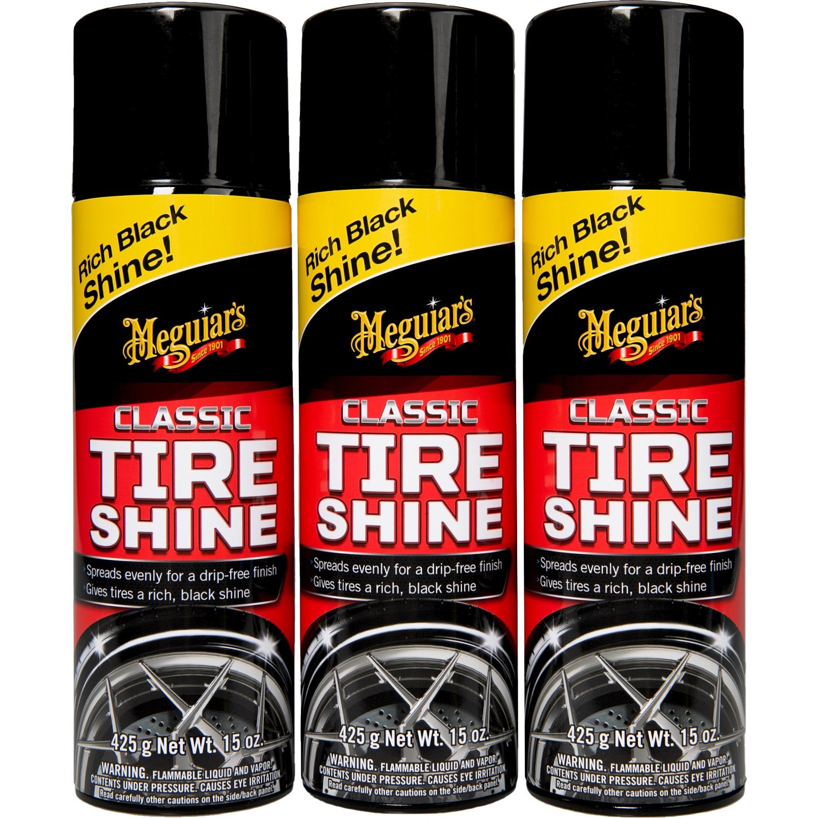 slide 1 of 4, Meguiar's Tire Shine, 3 ct