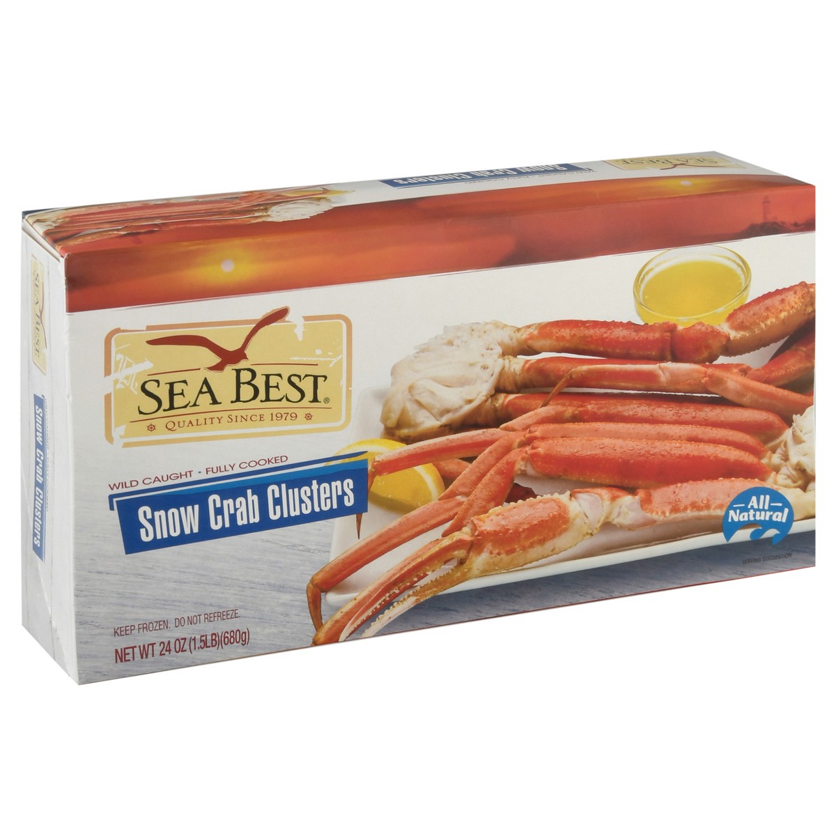 slide 7 of 13, Sea Best All Natural Snow Crab Clusters 24 oz Box, 24 oz