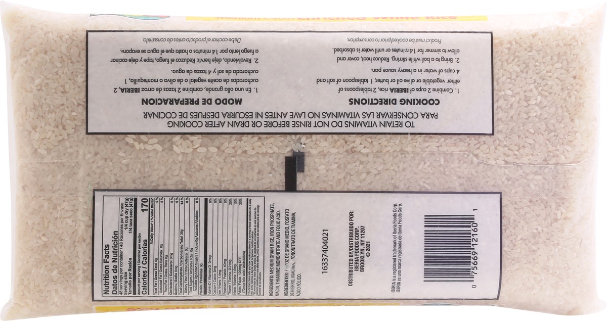 slide 13 of 13, Iberia Medium Grain Enriched White Rice 5 lb Bag, 5 lb