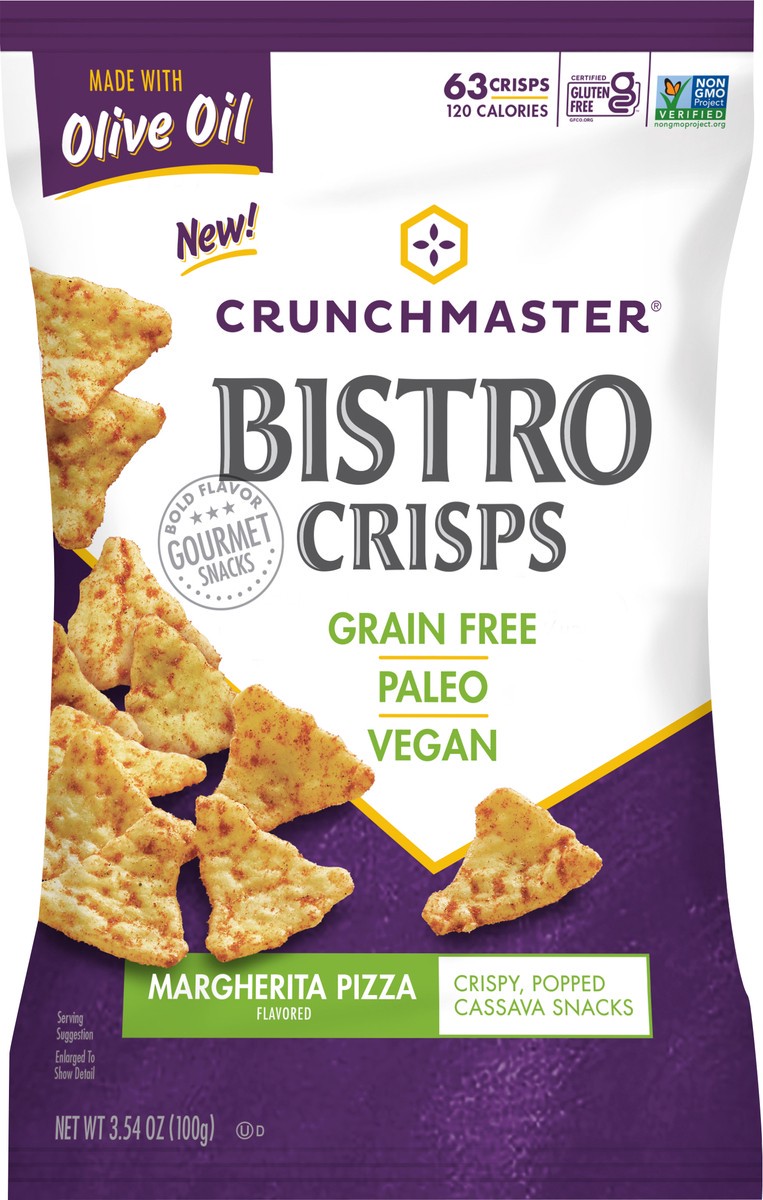 slide 3 of 3, Crunchmaster Margarita Pizza Crisps, 3.54 oz