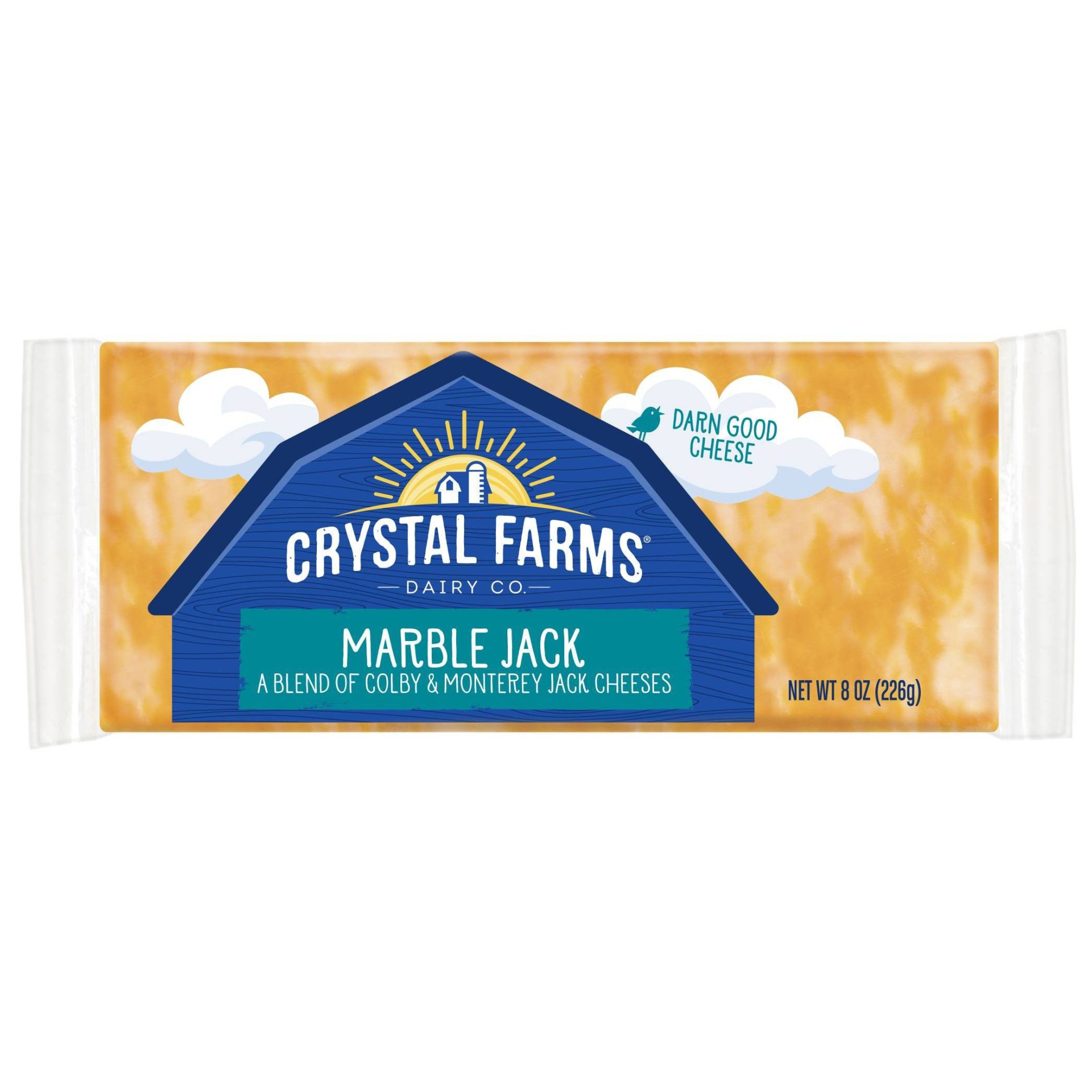 slide 1 of 3, Crystal Farms Marble Jack Cheese, 8 oz